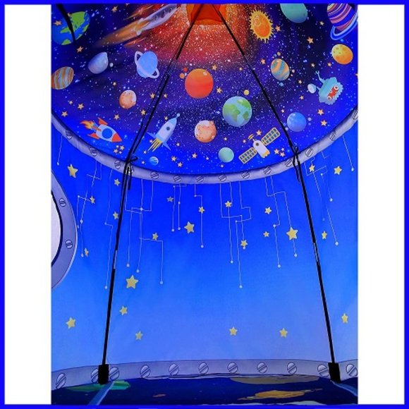 ROCKET SHIP PLAYHOUSE TENT Spaceship Boy Girl Toddler Kid 2+ Gift Astronaut NEW - Picture 5 of 6